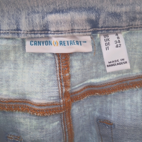 Denim & Co. Canyon Retreat Light Blue Denim Midi Skirt Sz4 NWT - Picture 7 of 8